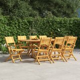 vidaXL Zložljivi vrtni stoli 8 kosi 55x61x90 cm trdna tikovina Cene