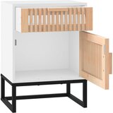  Noćni ormarići 2 kom bijeli 40 x 30 x 55,5 cm od drva i željeza | shoptok.hr