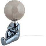 Leitmotiv Siva LED zatemnitvena namizna svetilka s steklenim senčilom (višina 22,5 cm) Joey – Cene