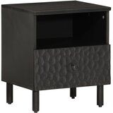  Noćni ormarići 2 kom crni 40x33x46 cm od masivnog drva manga | shoptok.hr