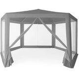 Multi Garden vrtni paviljon 2 × 2 × 2 m s komarnikom, sivi | shoptok.hr