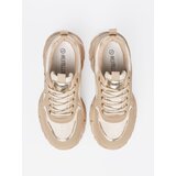 Shelvt Beige sneakers with a decorative gold heart | shoptok.hr