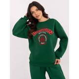 My Red Lips Sweatshirt-EM-BL-617-15.51P-dark green Cene