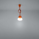  Sollux SL.0585 - Narandžasti luster na sajli DIEGO 3xE27/60W/230V | Eponuda.com