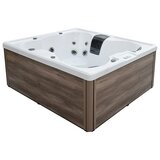  zunanji masažni bazen Catania - Beli marmor 210x180x82 cm | Shoptok.si