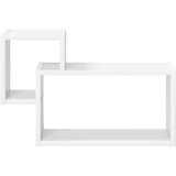  Polica na zidu Zidna montaža Bijela 55 x 15 x 35 cm | Shoptok.si