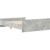  Okvir kreveta s uzglavljem i podnožjem boja betona 135x190 cm | Eponuda.ba