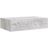  Zidne police s ladicom 2 kom boja betona 40 x 23,5 x 10 cm MDF | Eponuda.com