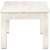  Stolić za kavu bijeli 110 x 60 x 45 cm od masivnog drva manga | Eponuda.ba