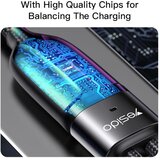 Yesido podatkovni kabel (CA87) - Type-C na Type-C in Lightning 100 W 480 Mbps 140 cm - črn | Shoptok.si