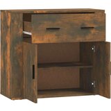  Komoda boja dimljenog hrasta 80x33x70 cm od konstruiranog drva | shoptok.hr