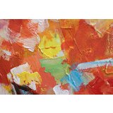  Naslikana slika na platnu cvetje v vazi 1-delna 70x70 cm CWF1180WE1 | shoptok.hr
