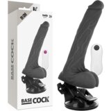 BaseCock REALISTIČNI VIBRATOR NA DALJINSKO UPRAVLJANJE ČRN 19 CM NEGRO TALLA 1, (21264093) | Shoptok.si