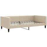  Dnevni krevet na razvlačenje krem 100 x 200 cm od tkanine | shoptok.hr