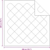  Poplun s jastukom 3 pcs Bijelo 200 x 200 cm Mikrofibra | shoptok.hr