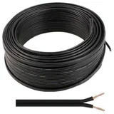 Kabel za avtozvočnike 100m 2x 0.22 mm2 črni, (20811784)