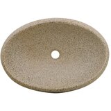 Nadgradni umivaonik boja pijeska ovalni 59x40x15 cm keramički | shoptok.hr