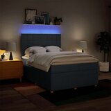  Krevet s oprugama i madracem plavi 140x200 cm od tkanine | shoptok.hr