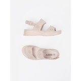 GOODIN Light beige lightweight sandals with a thick sole | Shoptok.si