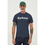Barbour Bombažna kratka majica mornarsko modra barva