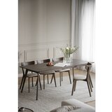 Rowico Temno rjava raztegljiva jedilna miza v hrastovem dekorju 90x190 cm Yumi – | Shoptok.si