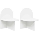  Nočna omarica 2 pcs Bela 48 x 49 x 65 cm Konstruirano leseno, (5000233671) | Shoptok.si