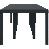  Stol za vrt Antracit 350 x 100 x 74 cm poliratan | shoptok.hr