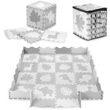 Momi podloga za bebe - puzzle od pene zawi grey | ePonuda.com