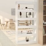 The Living Store Knjižna omara/pregrada bela 80x30x166 cm iverna plošča - Knjižna Omara, (21437051) | Shoptok.si