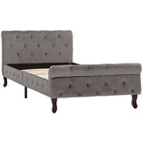  Posteljni okvir siv žamet 90x200 cm | Shoptok.si