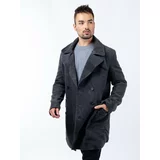 Glano Men's coat - dark grey