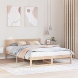 vidaXL Posteljni okvir Naravni les Trden borov les 160 x 200 cm | Shoptok.si