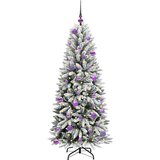 vidaXL Umjetno božićno drvce s stalakom Bijelo 63 x 63 x 150 cm | shoptok.hr