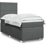  The Living Store Box spring postelja z vzmetnico temno siva 90x200 cm blago - Box Spring Postelja, (21515955) Cene