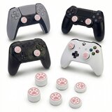  Mačje tačke 6 silikonskih kapic belo-roza barve za PS5 & PS4 & XBOX & Switch Pro | Shoptok.si