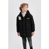 Defacto Boy Water Repellent Hooded Puffer Jacket