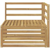 Vanjski kutni kauč Čvrsto drvo akacije Bijela 83 x 83 x 73 cm | Shoptok.si