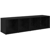 vidaXL Komplet TV omaric 2 pcs Črna Orehovina 37 x 35 x 72 cm, (5000132522) | Shoptok.si