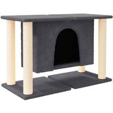  Penjalica za mačke sa stupovima za grebanje tamnosiva 50 cm | Eponuda.com