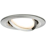 PAULMANN Set okruglih ugradbenih LED svjetiljki Nova (6,5 W, Srebrna, Pomična glava svjetiljke, 3 Kom.) | shoptok.hr