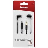 Hama “BASIC” In-Ear Slušalice + mikrofon crne 137435 | Eponuda.ba