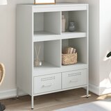 The Living Store Visoka omara bela 68x39x101,5 cm hladno valjano jeklo - Visoka Omara, (21496432) Cene