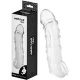 penis rokav z obročem za moda - 27 cm - prozoren