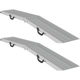 vidaXL Zložljiva Ramp 200kg na rampo 2 pcs srebrna 166 x 23 x 4,5 cm, (5000204276) | Shoptok.si