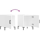  Noćni ormarići 2 kom sjajni bijeli 40x40x50cm konstruirano drvo | shoptok.hr