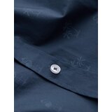 Ombre Classic men's cotton SLIM FIT shirt in palm trees - dark blue | shoptok.hr