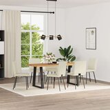  Jedilni stoli 6 kosov krem umetno usnje, (21832453) | Shoptok.si