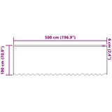  Čipkasta zavjesa sa zavjesama Bijelo 180 x 500 cm Poliester | shoptok.hr