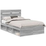  Konstrukcija postelje z vzglavjem Siva Sonoma 120 x 200 cm, (5000102707) | Shoptok.si