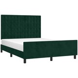  Okvir za krevet bez madraca tamnozeleni 140x200 cm baršunasti | shoptok.hr